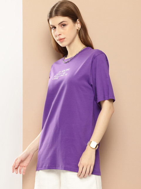 Difference of Opinion Printed Oversized Pure Cotton T-shirt - Image 4