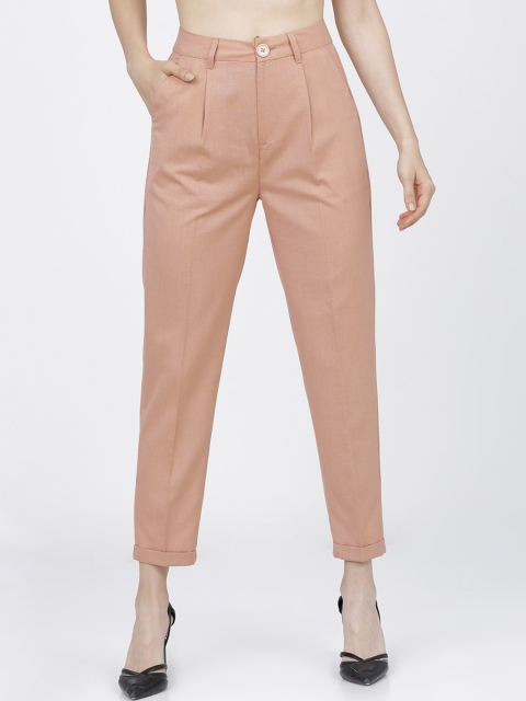 Tokyo Talkies Women Tapered Fit Trousers