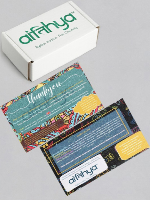 AITIHYA Floral Ethnic Stones Oxidised Dome Shaped Jhumkas Earrings - Image 6