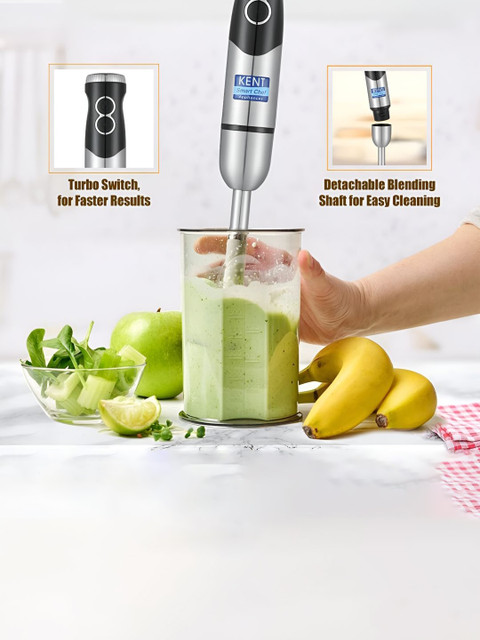 Kent SS Silver Toned & Black Low Noise Hand Blender 450W - Image 4