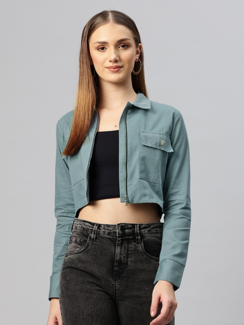 Popnetic Women Crop Tailored Jacket