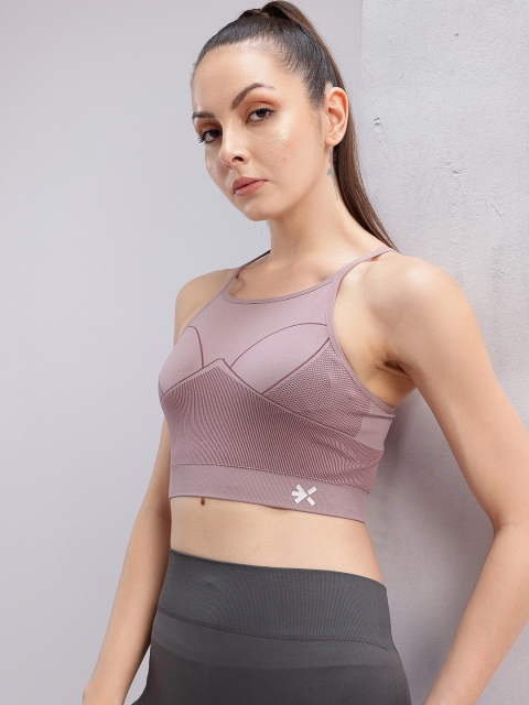 HRX by Hrithik Roshan Full Coverage Seamless Lightly Padded Rapid-Dry Yoga Bra