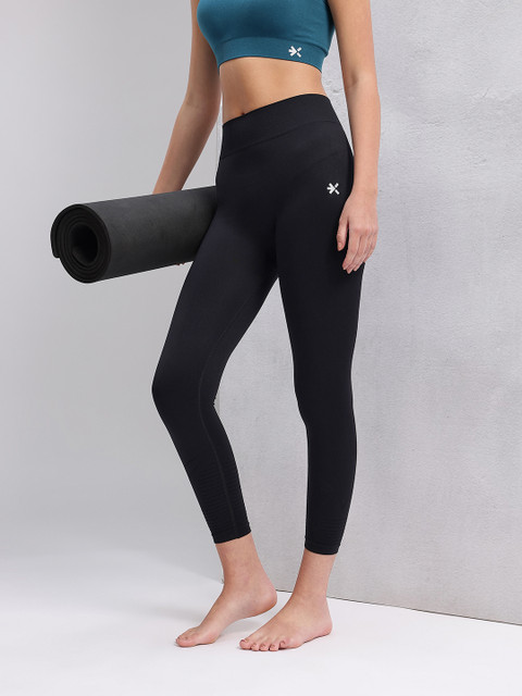 HRX by Hrithik Roshan Women Rapid-Dry Seamless Yoga Tights