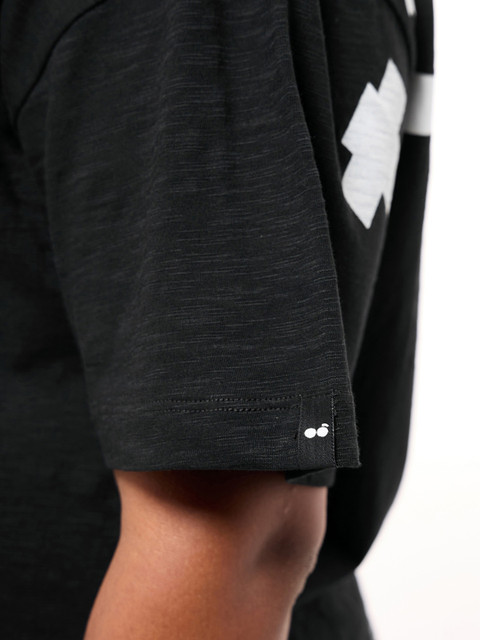 Bewakoof Air 1.0 Women Black Ichiraku Ramen Shop Graphic Printed Oversized Plus Size T-shirt - Image 6