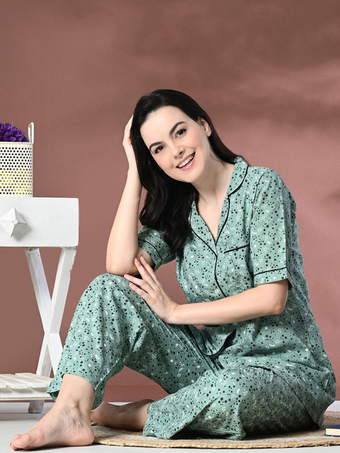 Mintmarie Women Printed Night suit