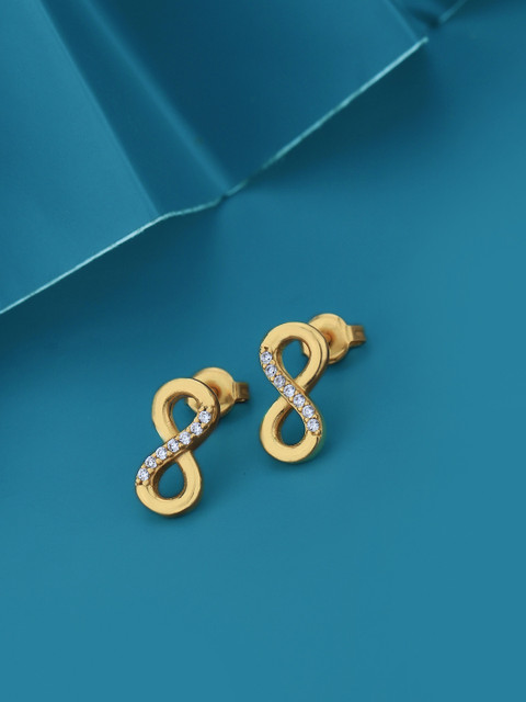 Carlton London 18KT Gold-Plated Cubic Zirconica Contemporary Studs