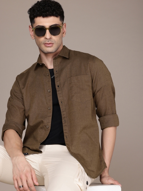 Roadster Men Premium Linen Cotton Casual Shirt