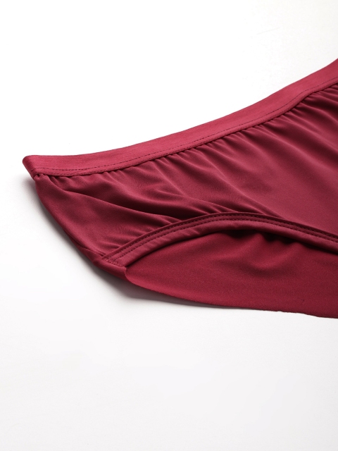 Leading Lady Women's Solid No Visible Panty Line Laser- Cut Edge Hipster Brief - Image 5