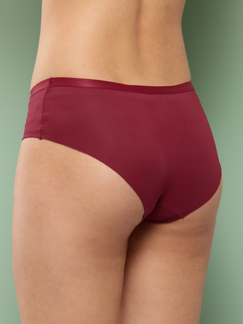 Leading Lady Women's Solid No Visible Panty Line Laser- Cut Edge Hipster Brief - Image 3