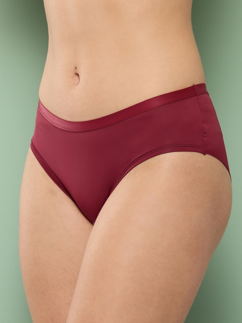 Leading Lady Women's Solid No Visible Panty Line Laser- Cut Edge Hipster Brief - Image 2
