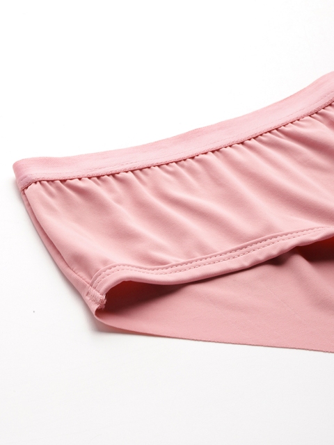 Leading Lady Women's Solid No Visible Panty Line Laser- Cut Edge Hipster Brief - Image 5
