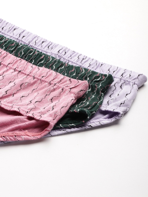 Leading Lady Women Pack of 3 Printed Mid Rise Hipster Briefs - HP-OLDPR-01-3 - Image 6