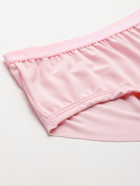 Leading Lady Women's Solid No Visible Panty Line Laser- Cut Edge Hipster Brief - Image 5