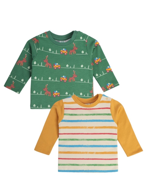 MINI KLUB Boys Floral 2 Printed T-shirt