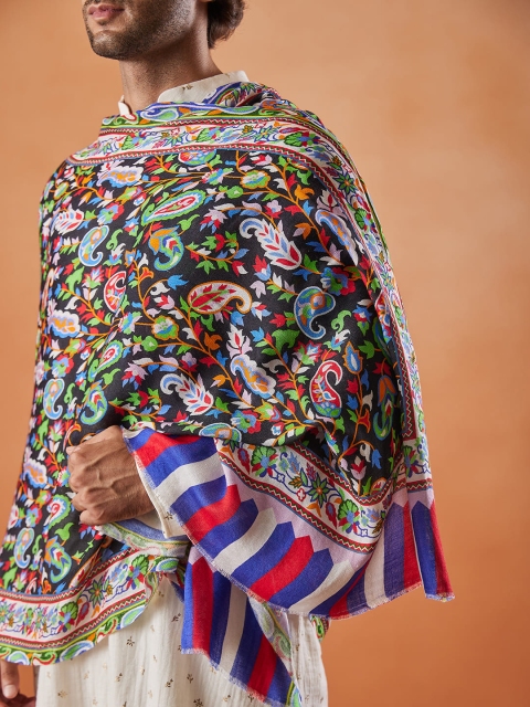 Pashmoda Men Printed Stole - Image 3