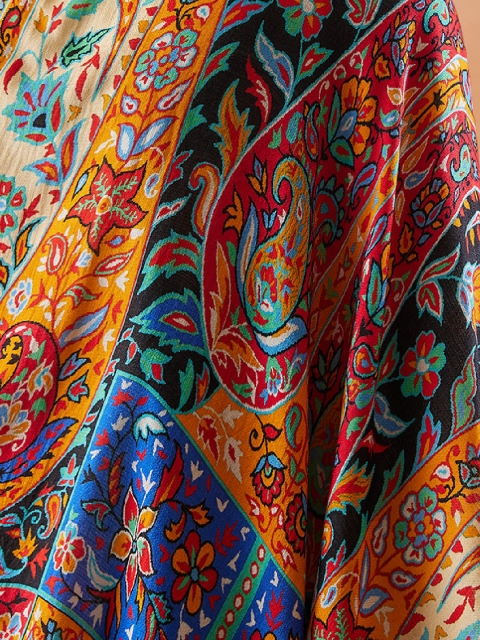 Pashmoda Men Ethnic Motifs Printed Stole - Image 6