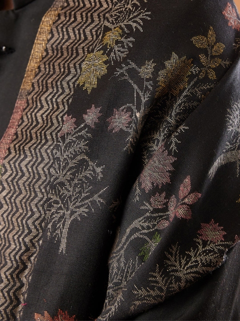 Pashmoda Men Floral Woven Design Stole - Image 5