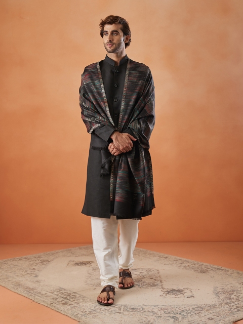 Pashmoda Men Woven Design Stole - Image 3