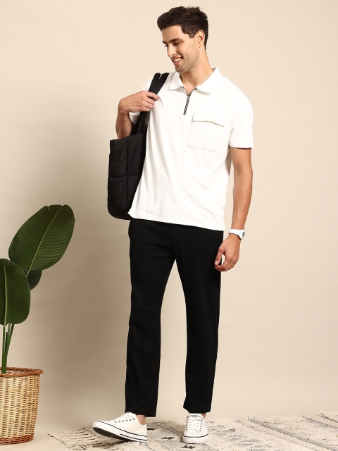 Mast & Harbour Self Design Relaxed Fit Track Pants - Image 4