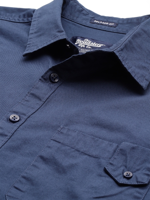 The Roadster Lifestyle Co. Pure Cotton Longline Casual Shirt - Image 2