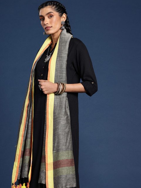 Taavi Woven Linen Blend Dupatta