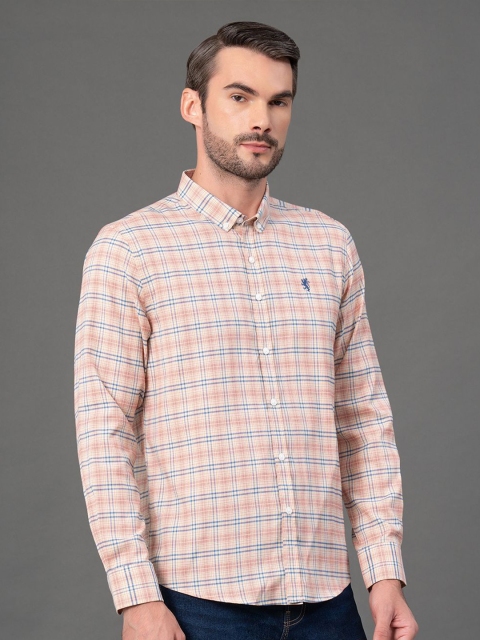 Red Tape Button-Down Collar Checked Casual Shirt - Image 4