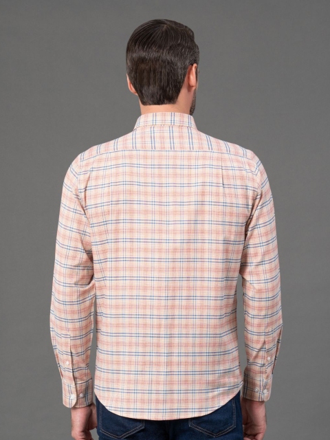 Red Tape Button-Down Collar Checked Casual Shirt - Image 5