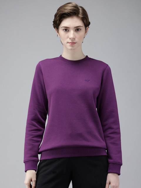 Wildcraft Solid Round-Neck Pullover Sweatshirt