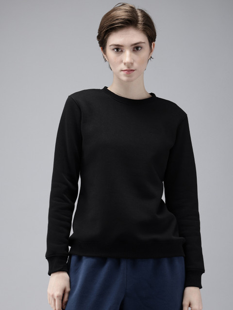 Wildcraft Solid Round-Neck Pullover Sweatshirt