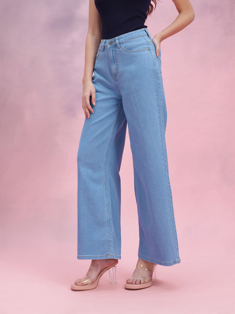 DressBerry Women Wide Leg High-Rise Stretchable Jeans - Image 3