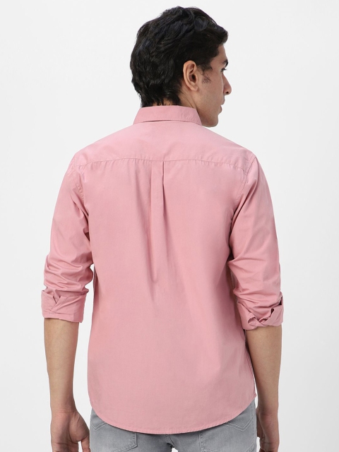Urbano Fashion Men Spread Collar Solid Cotton Casual Shirt - Image 6