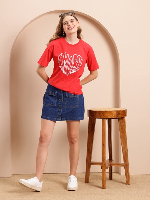 Mast & Harbour Valentine Collection Printed Relaxed T-shirt - Image 6