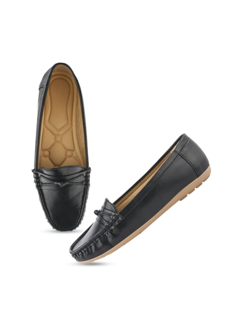 Shoetopia Women Solid Slip-On Loafers - Image 2