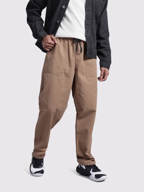 The Roadster Life Co. Men Cotton Relaxed Trousers