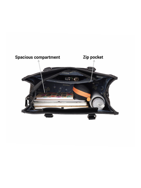 Mochi Women Half Moon Tote Bag with Tasselled - Image 5