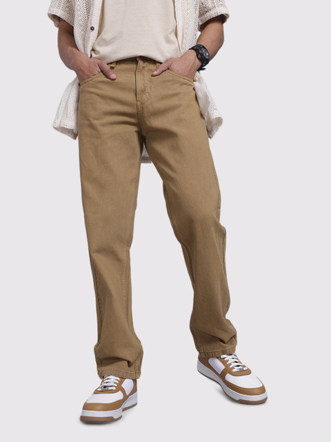 The Roadster Life Co. Men Straight Fit Pure Cotton Jeans