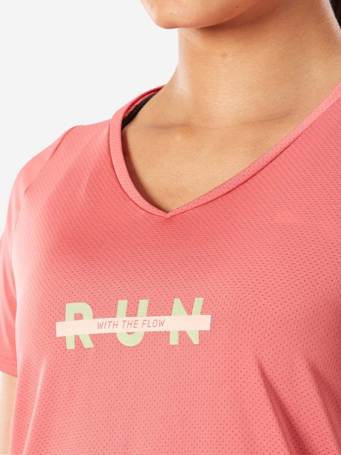 Kalenji By Decathlon Women Typography Printed Breathable Running T-shirt - Image 2