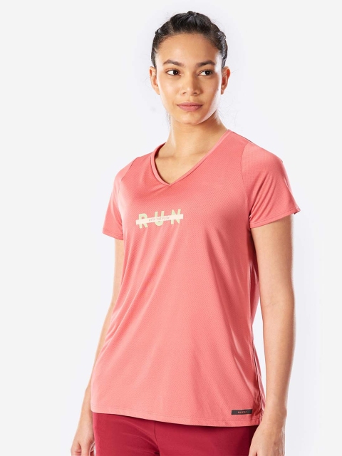 Kalenji By Decathlon Women Typography Printed Breathable Running T-shirt - Image 3
