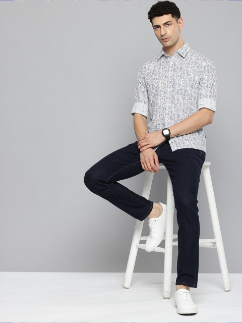 Flying Machine Slim Fit Floral Printed Pure Cotton Casual Shirt - Image 6