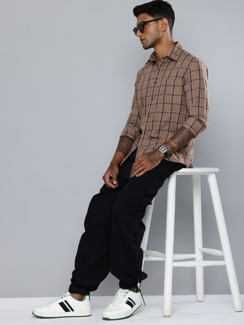 Flying Machine Slim Fit Checked Pure Cotton Casual Shirt - Image 6