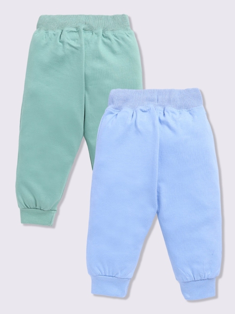 YK X Minute Mirth Infant Boys Assorted Set of 2 Pure Cotton Joggers - Image 2