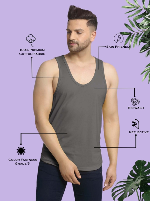 Friskers Men Round Neck Innerwear Vest 230924C-41 - Image 6