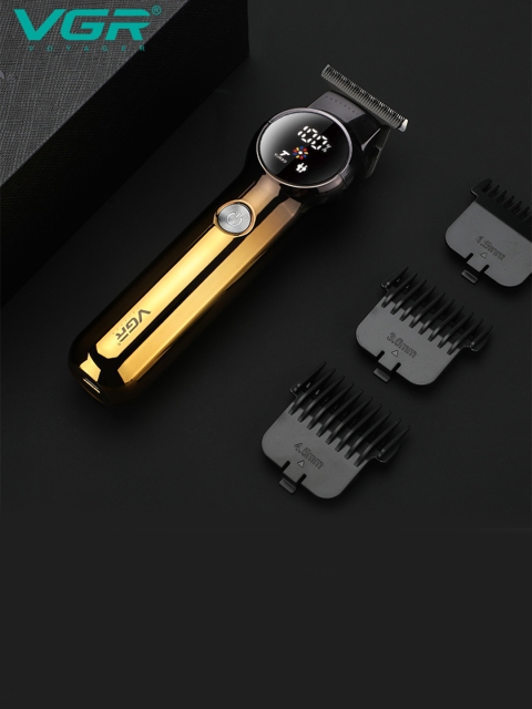 VGR V-989 Professional Hair Clipper With 180 min Runtime - Black & Gold - Image 5