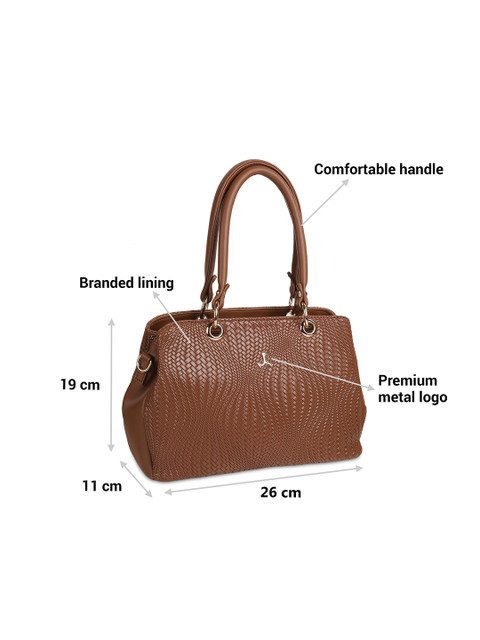 Mochi Women Textured Shoulder Bag - Image 5