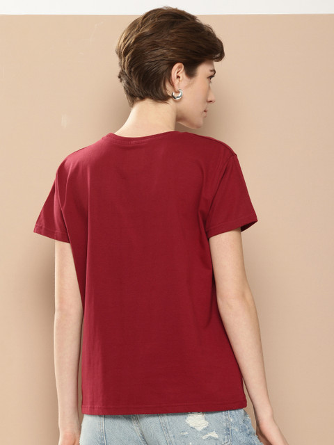 Difference of Opinion Printed Pure Cotton Boxy T-shirt - Image 4