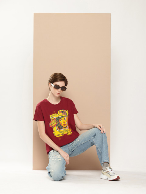 Difference of Opinion Printed Pure Cotton Boxy T-shirt - Image 5