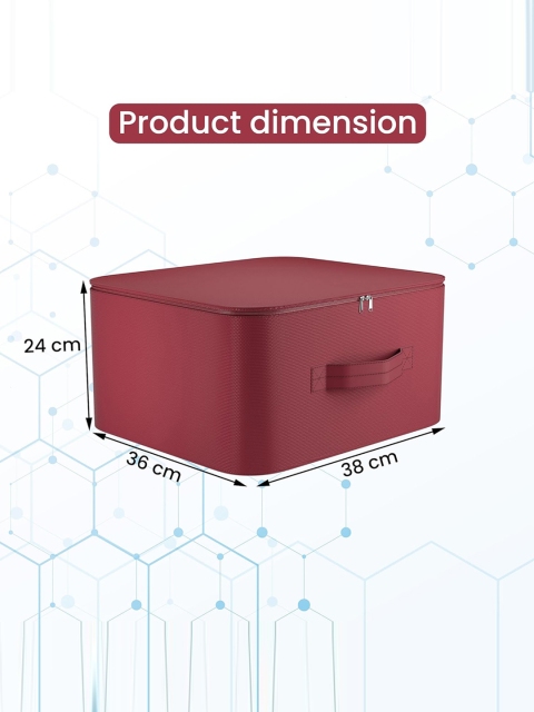 Kuber Industries Maroon Waterproof Cloth Storage Bag Organisers - Image 7