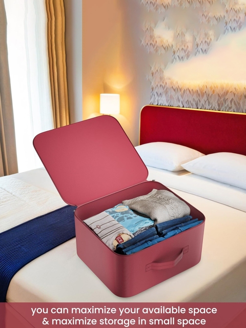Kuber Industries Maroon Waterproof Cloth Storage Bag Organisers - Image 2