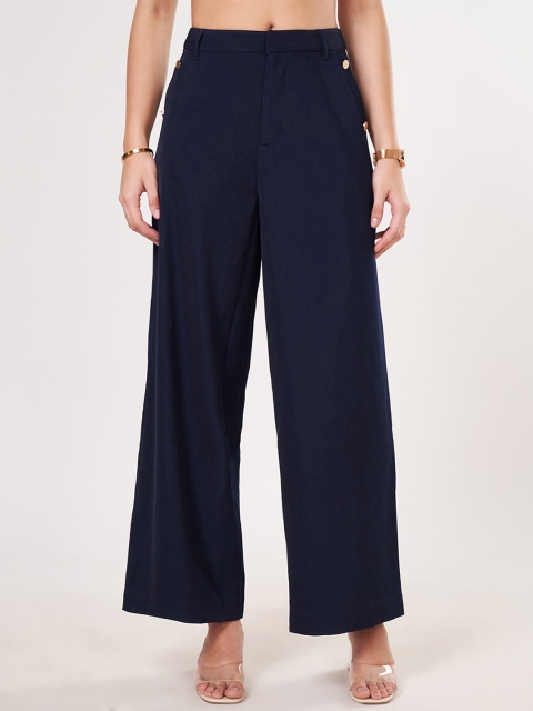 Annabelle by Pantaloons Women Flared High-Rise Parallel Trousers