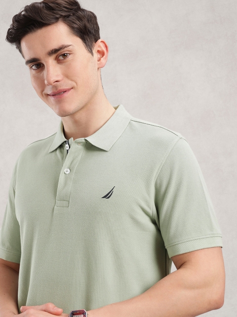 Nautica Polo Collar Pure Cotton T-shirt - Image 5